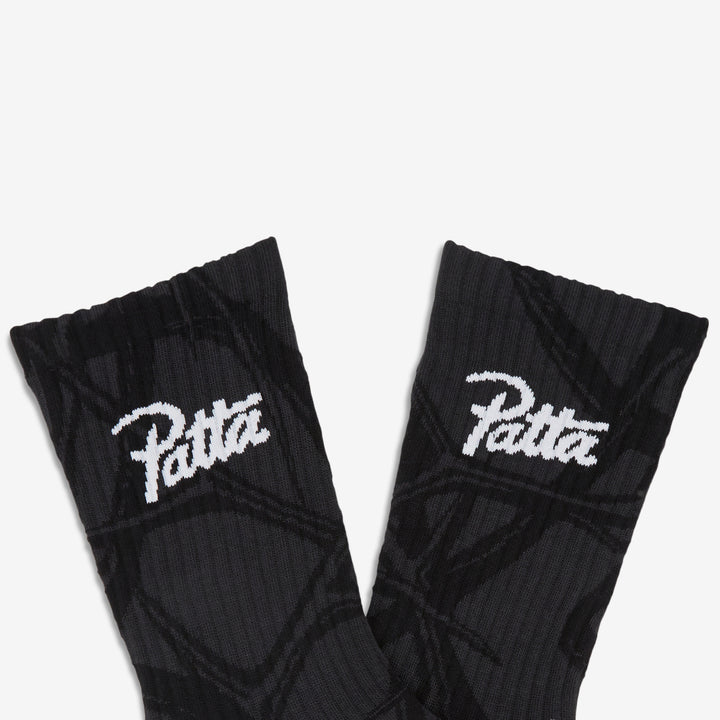 Thorns Socks Grey Pinstripe