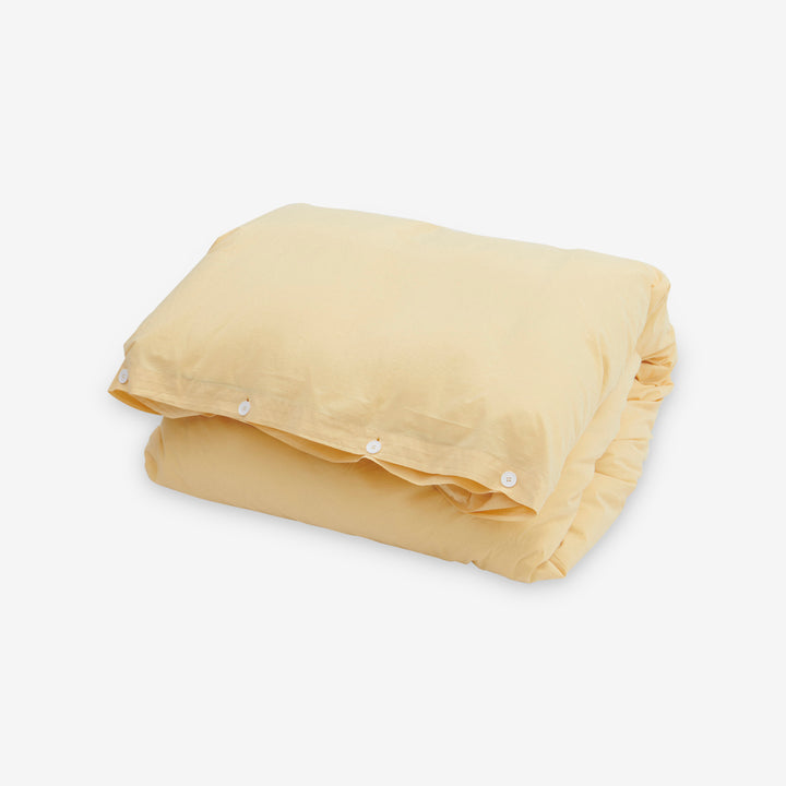 Percale Duvet Cover Shaded Yellow