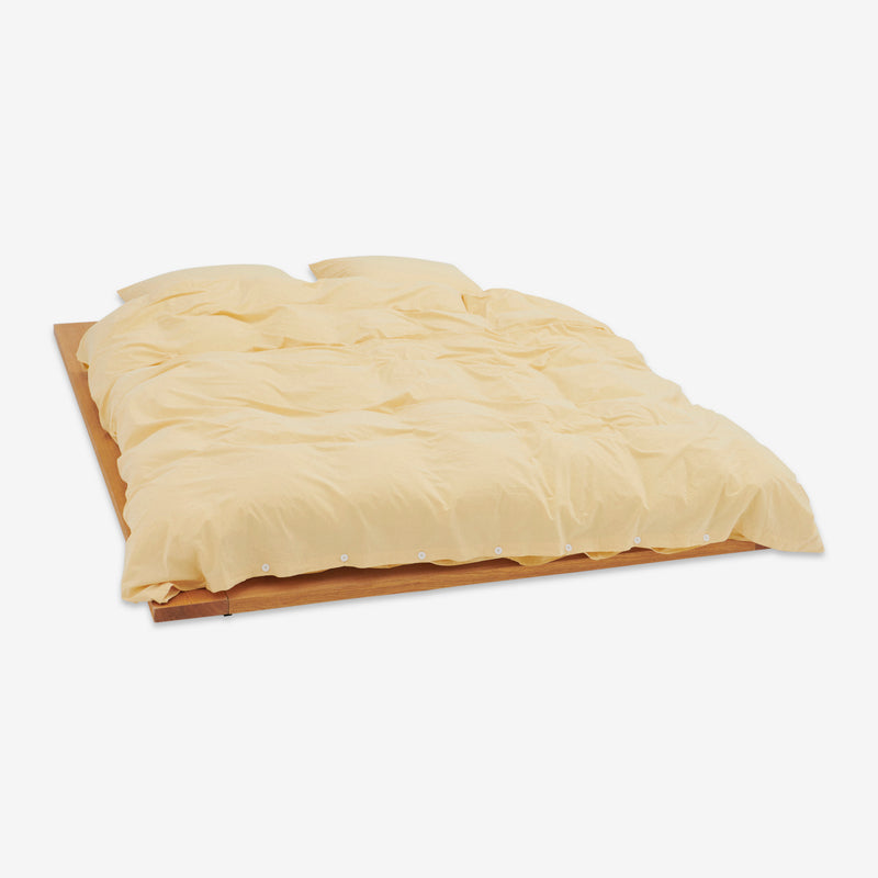 Percale Flat Sheet Shaded Yellow Lifestyle