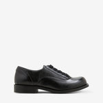 086 Derby Black Glazed Leather