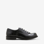 086 Derby Black Glazed Leather