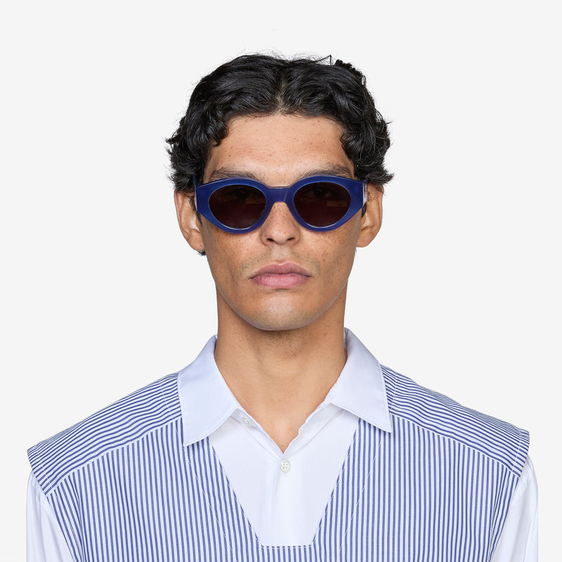 Polly Blue | Grey Solid Lens Eyewear