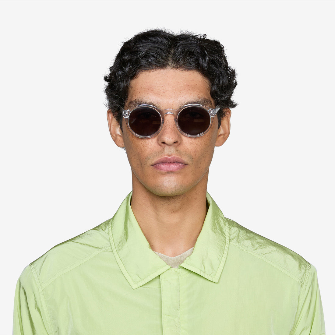 Barstow Crystal | Grey Solid Lens Eyewear