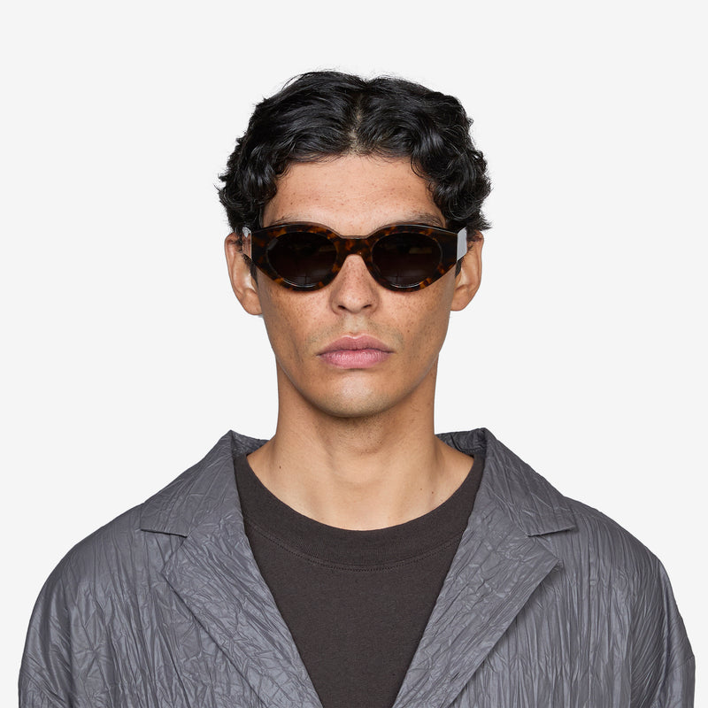 Polly Havana | Green Solid Lens Eyewear