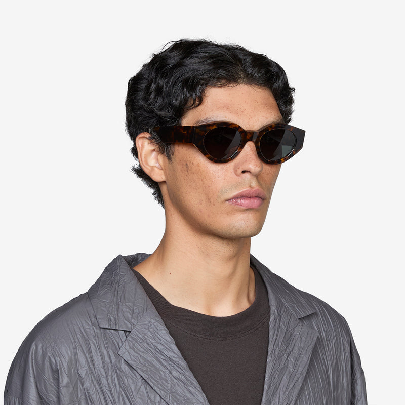 Polly Havana | Green Solid Lens Eyewear