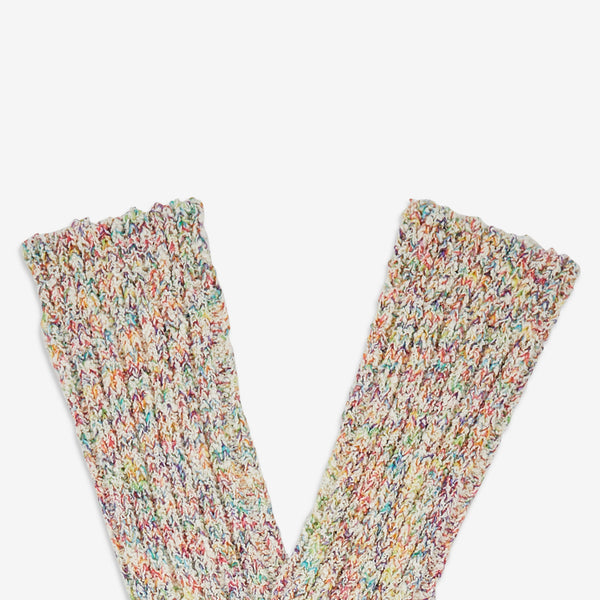 Kasuri Slub Socks Rainbow