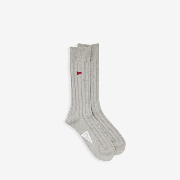 Pennant Crew Socks Grey