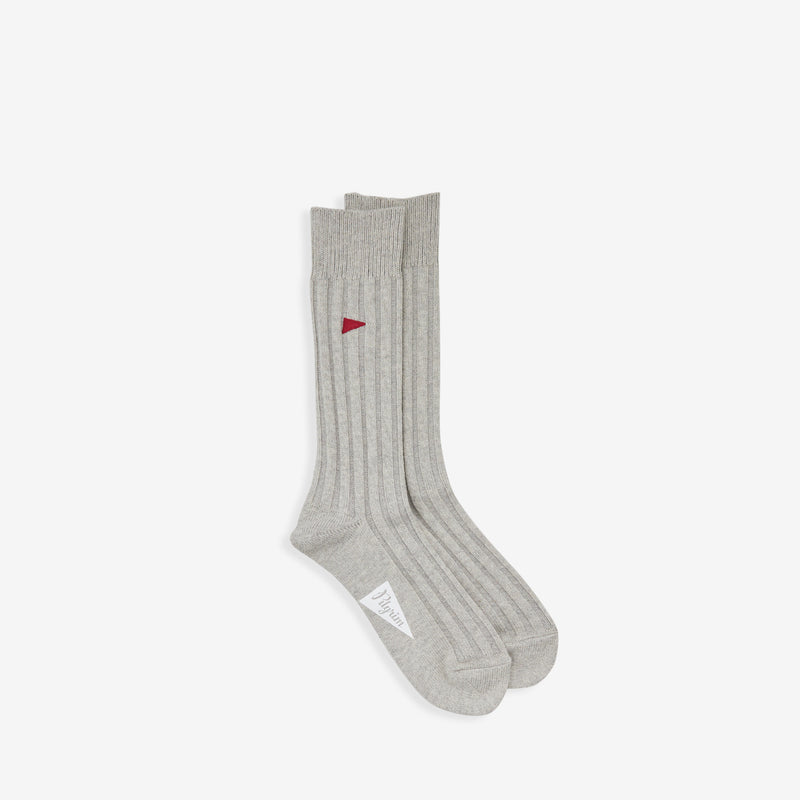 Pennant Crew Socks Grey
