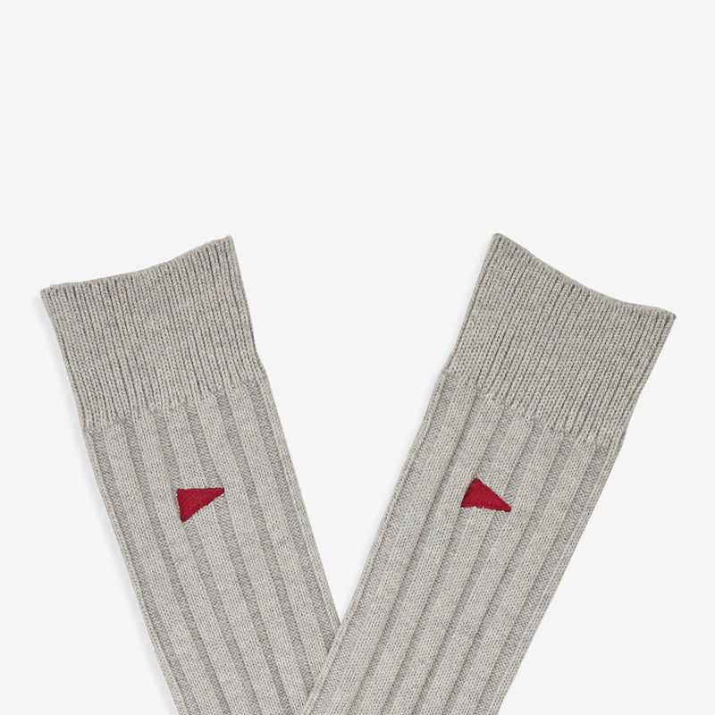 Pennant Crew Socks Grey