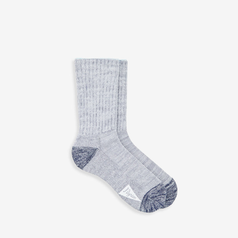 Ribbed Crew Socks Bluegrey Accessories