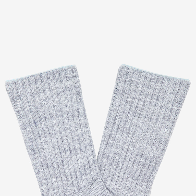 Ribbed Crew Socks Bluegrey Accessories