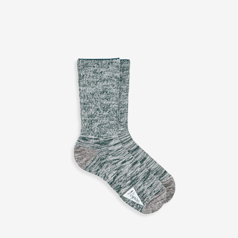 Ribbed Crew Socks Green Accessories
