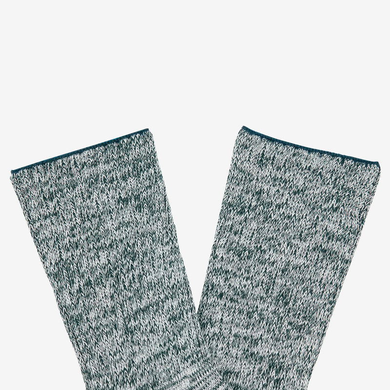 Ribbed Crew Socks Green Accessories