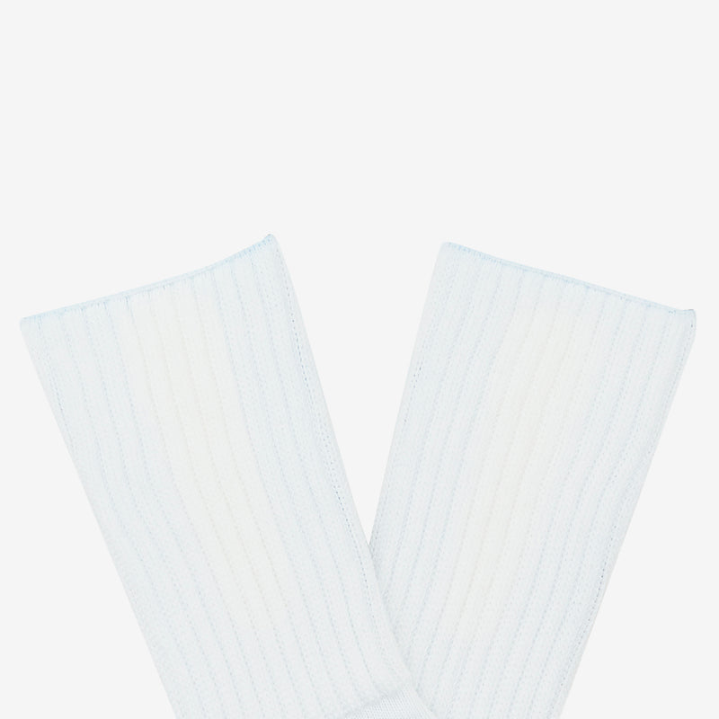 Ribbed Crew Socks Off White Accessories