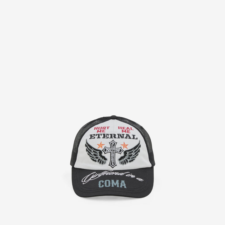 Coma Mesh Cap Black Front