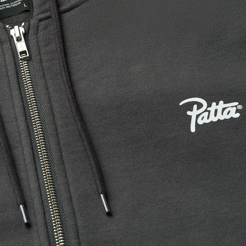 Classic Zip-Up Hooded Sweater Forged Iron Jumpers