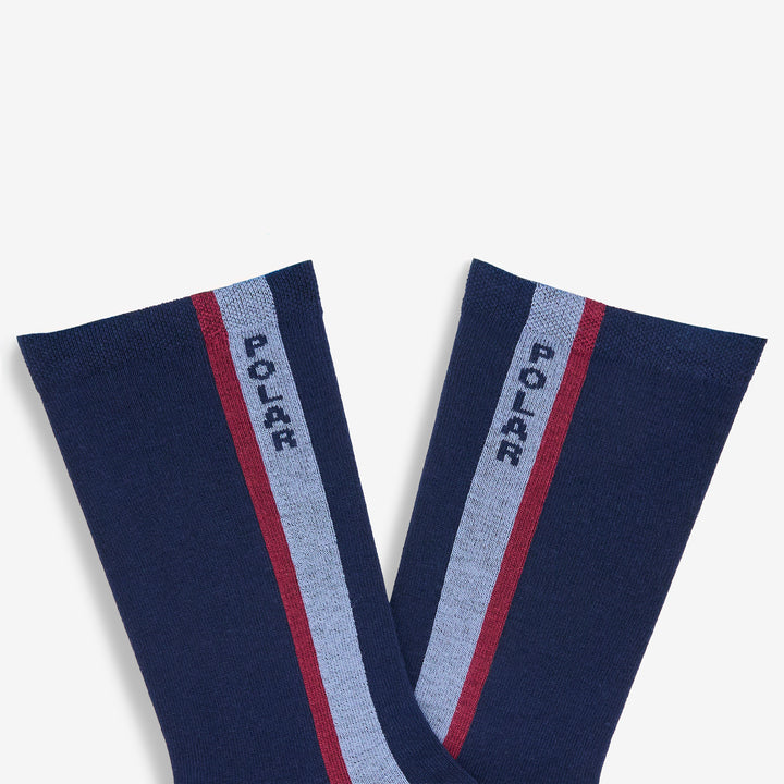 Business Socks Side Stripe Navy