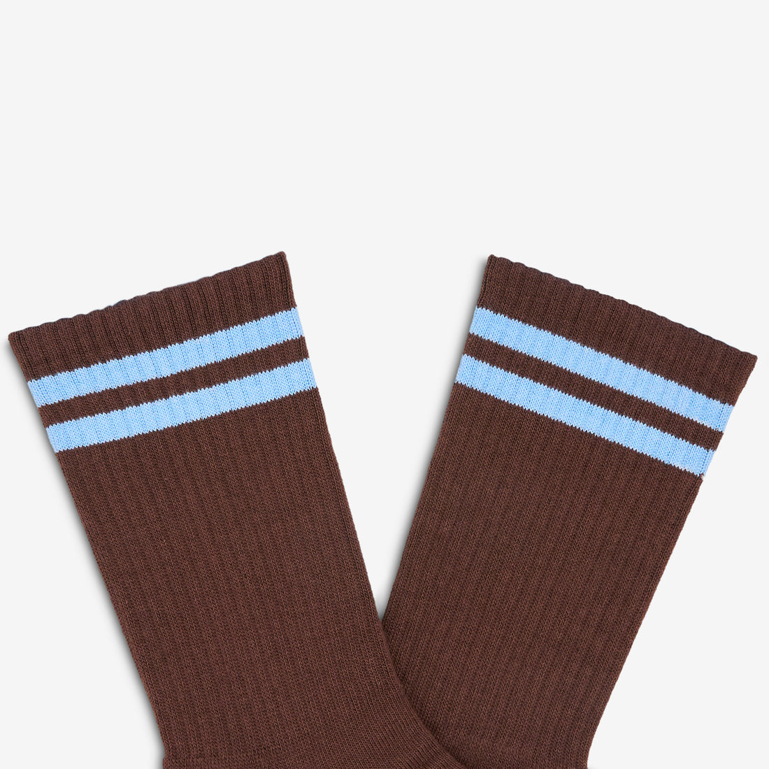 Happy Sad Rib Socks Brown | Blue Accessories