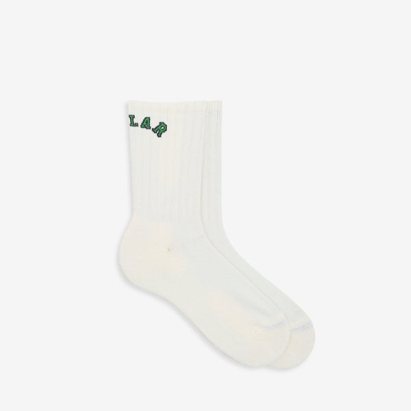 Large Rib Socks College Logo Cloud White Accessories