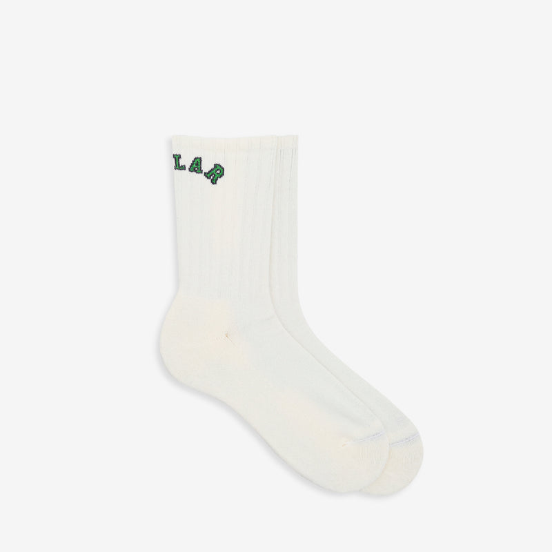Large Rib Socks College Logo Cloud White Accessories