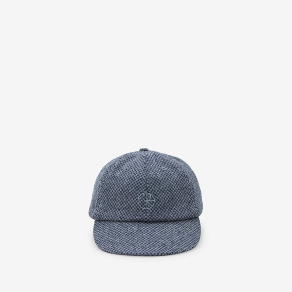 Tom Cap Wool Blue Check Headwear