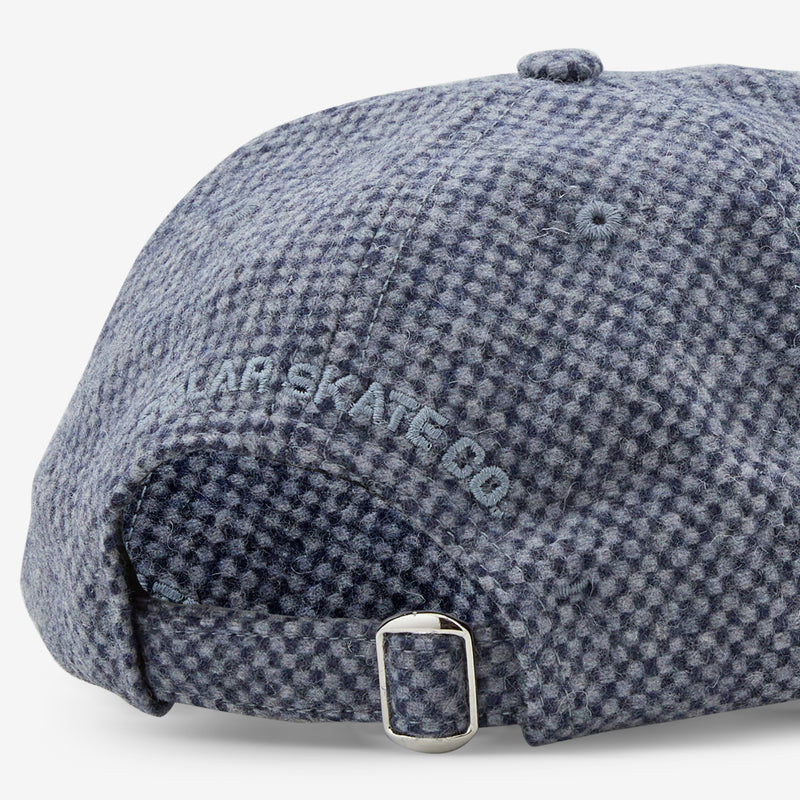 Tom Cap Wool Blue Check Headwear