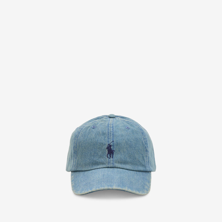 Indigo Denim Ball Cap Blue Front