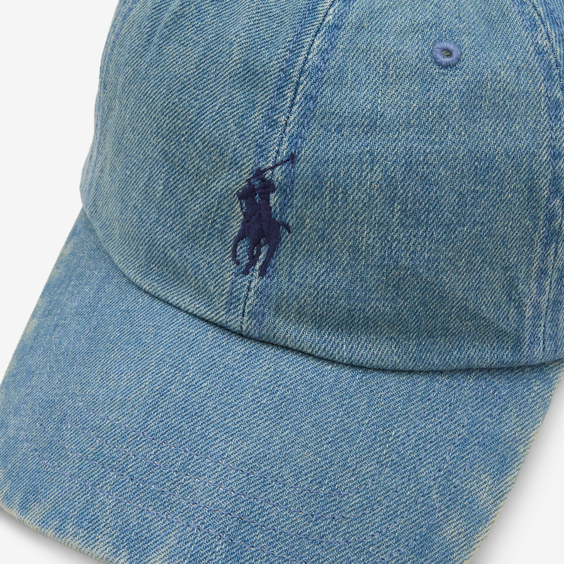 Indigo Denim Ball Cap Blue Headwear