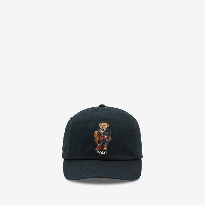 Classic Sport Cap Polo Black | Holiday Bear Front