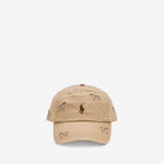 Dog Embroidered Twill Ball Cap Café Tan | Hound Aoe