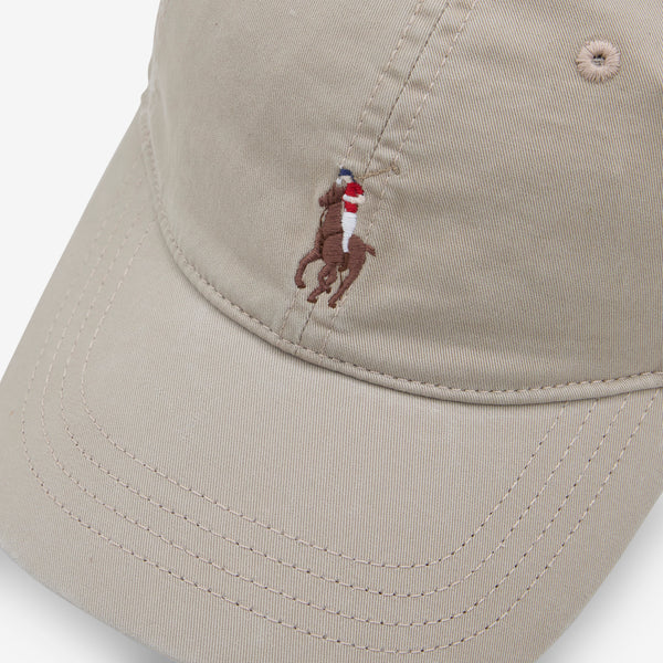 Stretch-Cotton Twill Ball Cap Khaki Tan Headwear