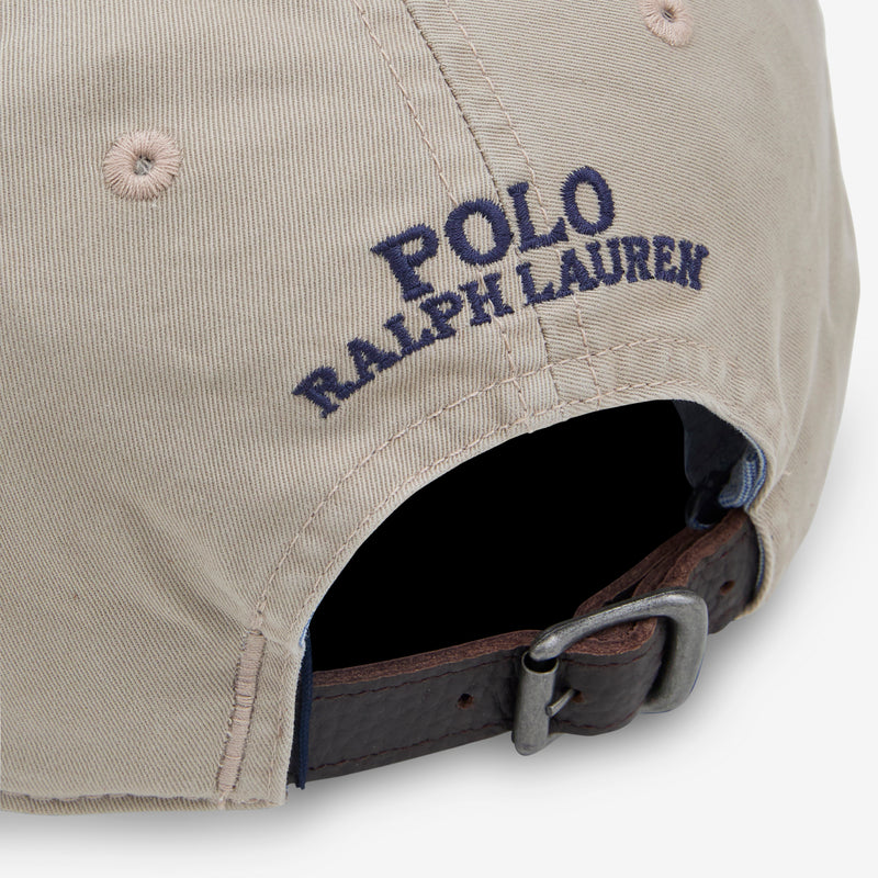 Stretch-Cotton Twill Ball Cap Khaki Tan Headwear
