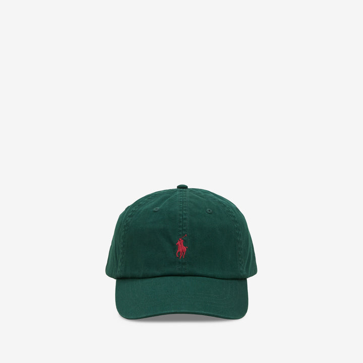 Iconic Cotton Chino Ball Cap College Green Front