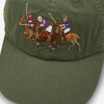 Triple-Pony Twill Ball Cap Supply Olive