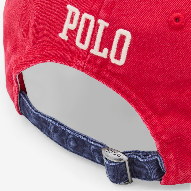 Embroidered Long-Bill Twill Cap RL 2000 Red Headwear