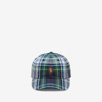 Plaid Oxford Ball Cap White | Green