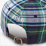 Plaid Oxford Ball Cap White | Green