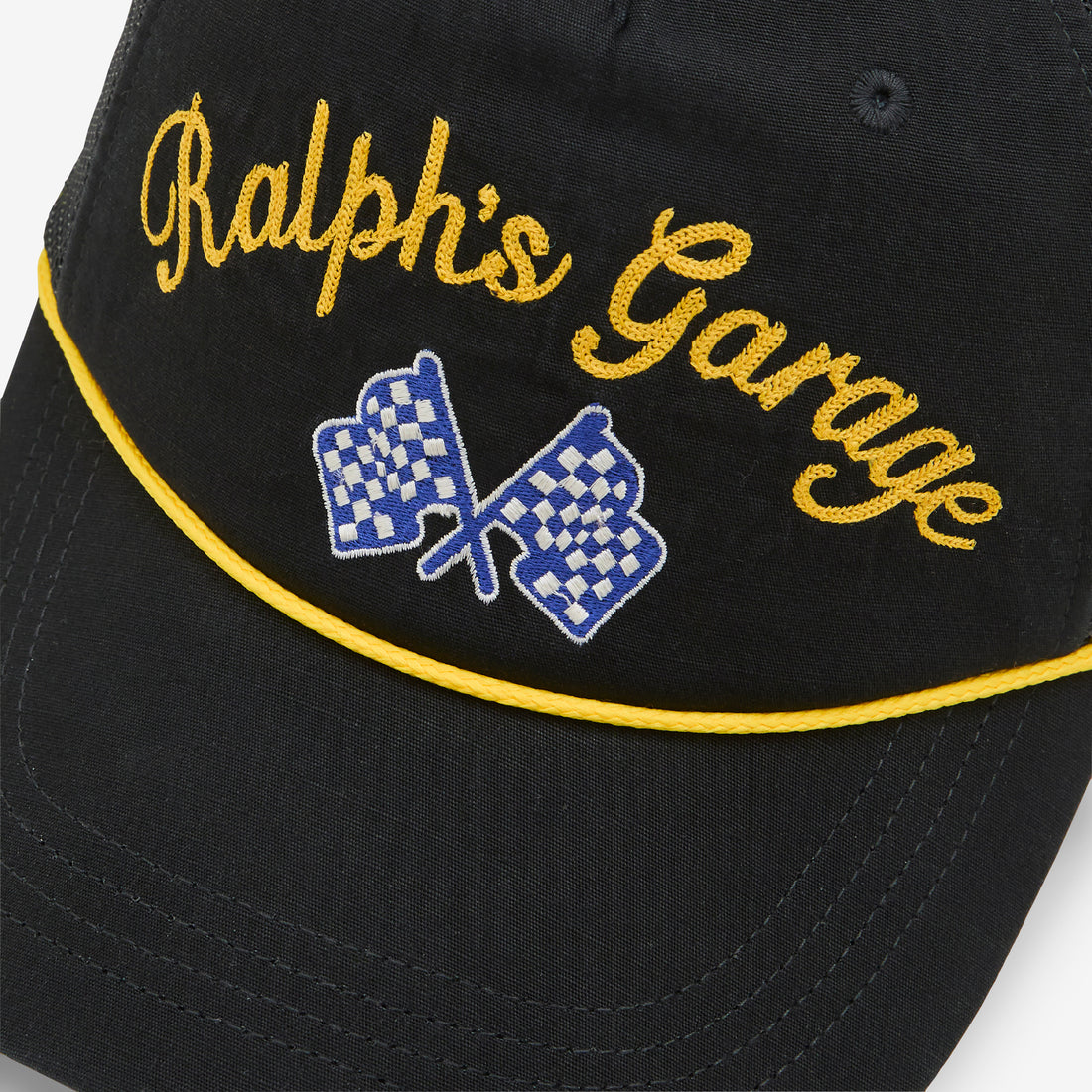 Vintage Trucker Polo Black Headwear