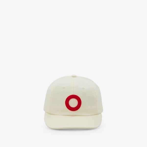 O Sixpanel Hat White | Haute Red Headwear