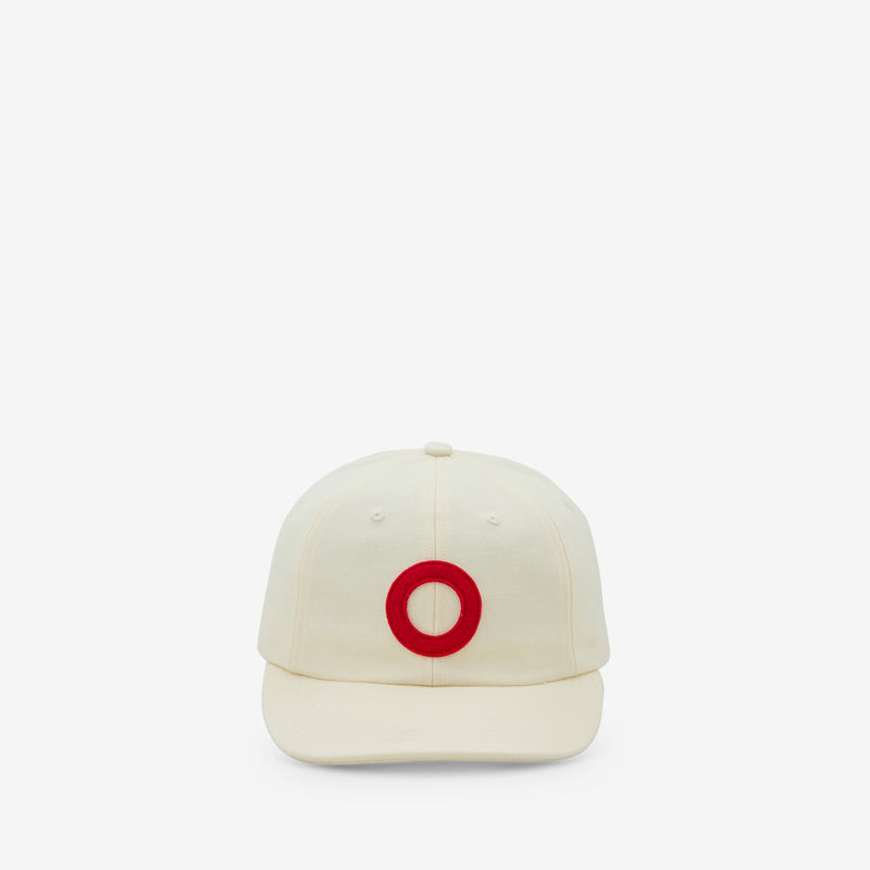 O Sixpanel Hat White | Haute Red Headwear