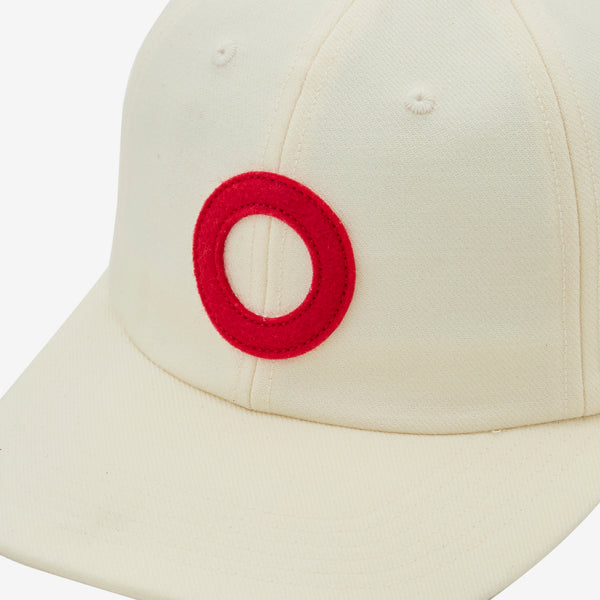 O Sixpanel Hat White | Haute Red Headwear