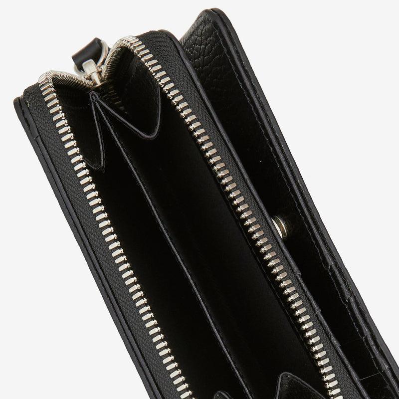 Glaze Zip Wallet Black