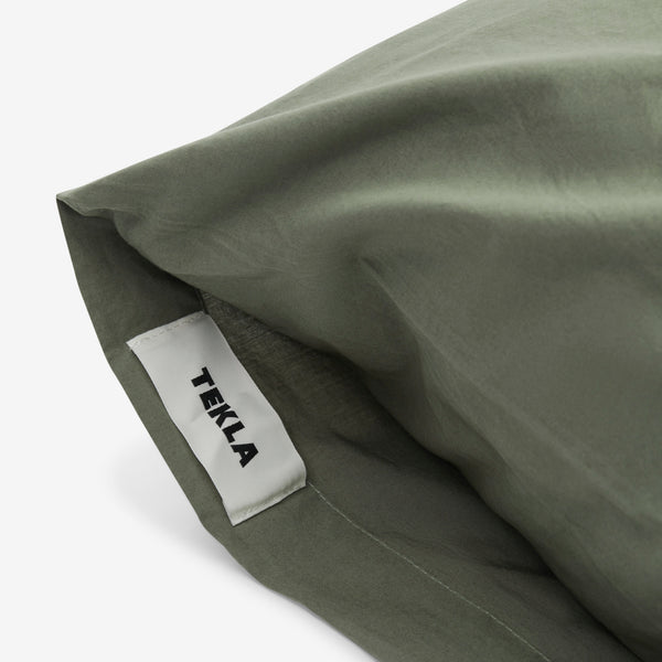Percale Pillow Sham Olive Green