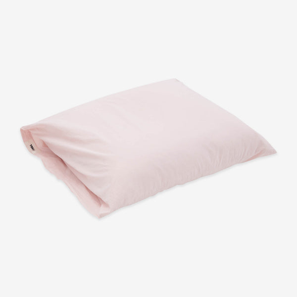 Percale Pillow Sham Petal Pink Lifestyle