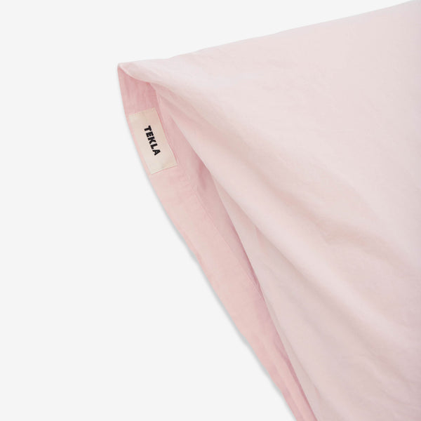 Percale Pillow Sham Petal Pink Lifestyle
