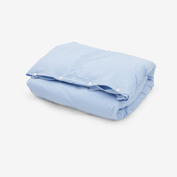 Percale Duvet Cover Morning Blue