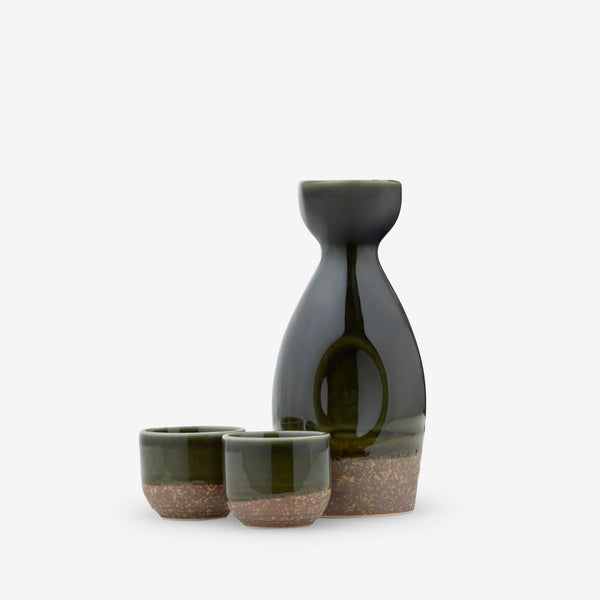 Saké Set Forest Green