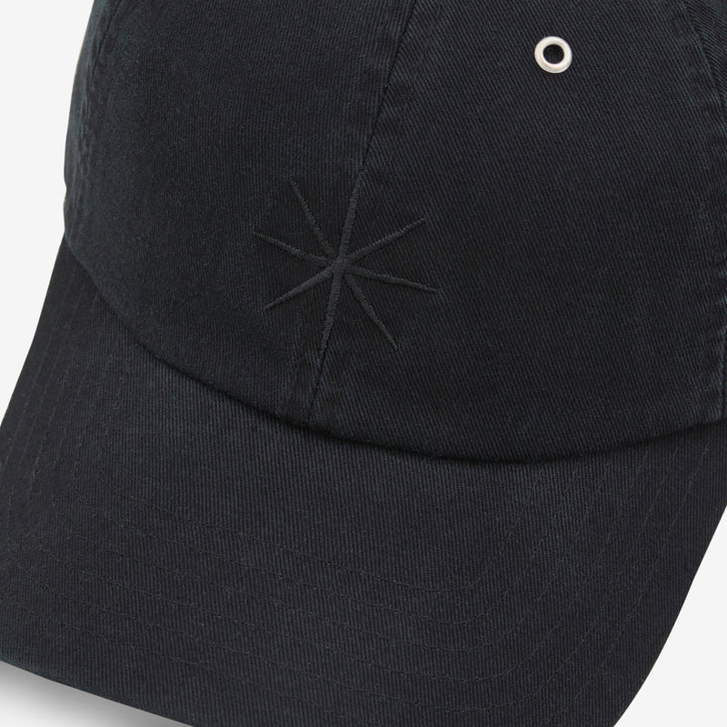 Star Cap Washed Black Headwear