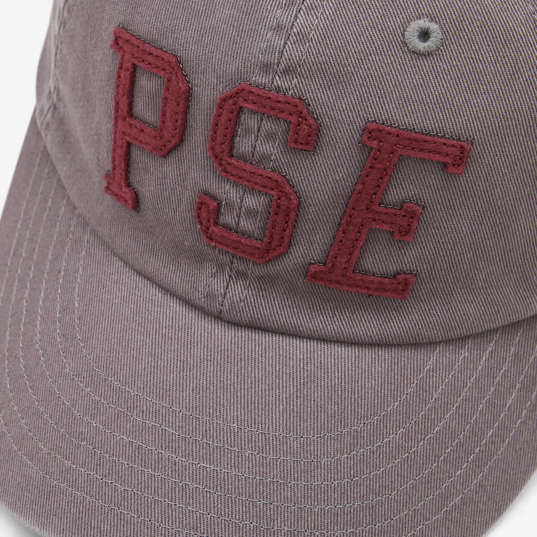Vintage Lettering Cap Grey | Maroon Headwear