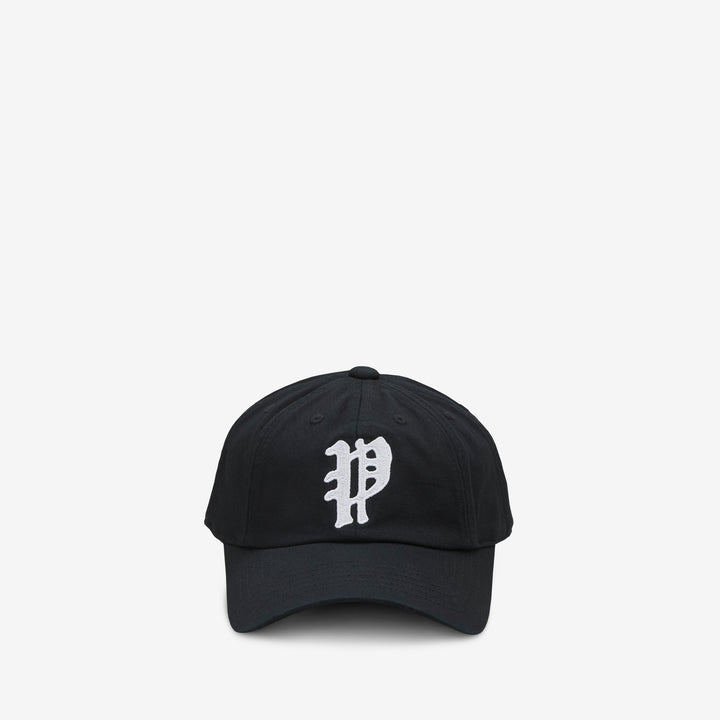 Vintage Twill Baseball Cap Black Front